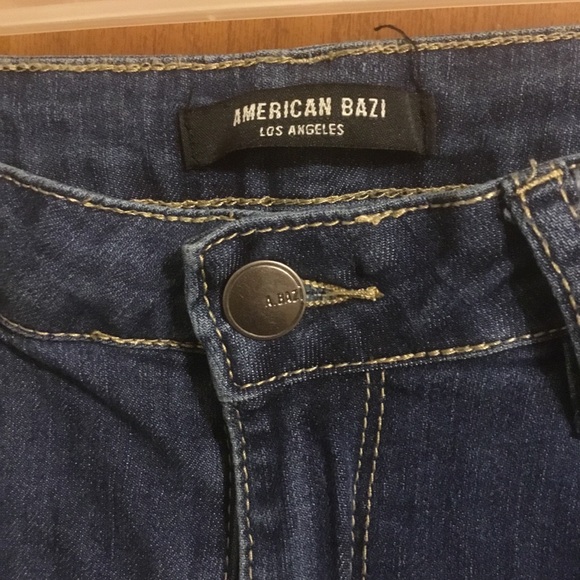 American bazi Medium Wash Whisker Detail High Waist Destroyed Skinny Jeans 9 - Picture 8 of 9